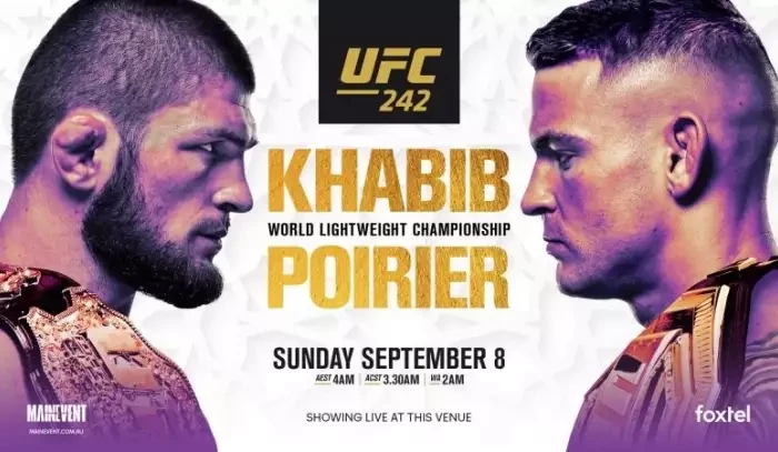 UFC 242: Khabib vs. Poirier. Informace, fight card a výsledky