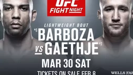 UFC - Barboza Edson - Gaethje Justin